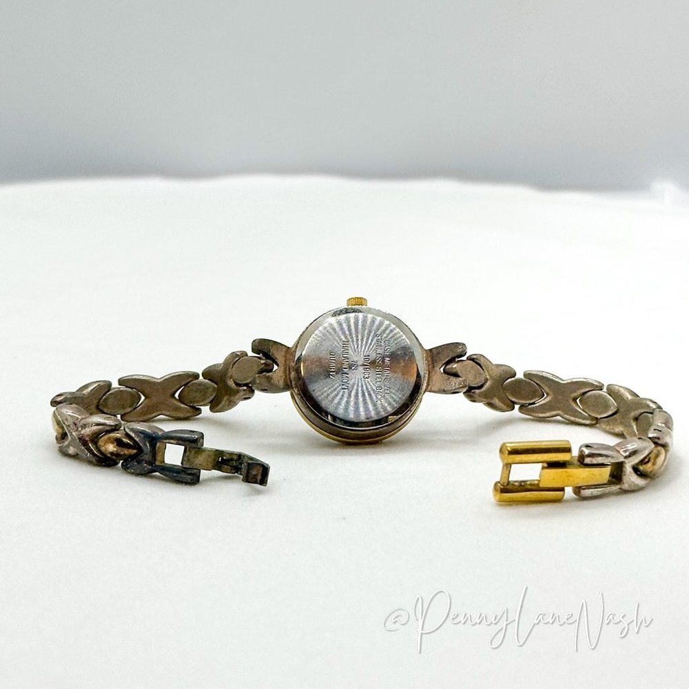 Anne Klein 10/1963 Two Tone Quartz Analog Watch - Picture 6 of 6